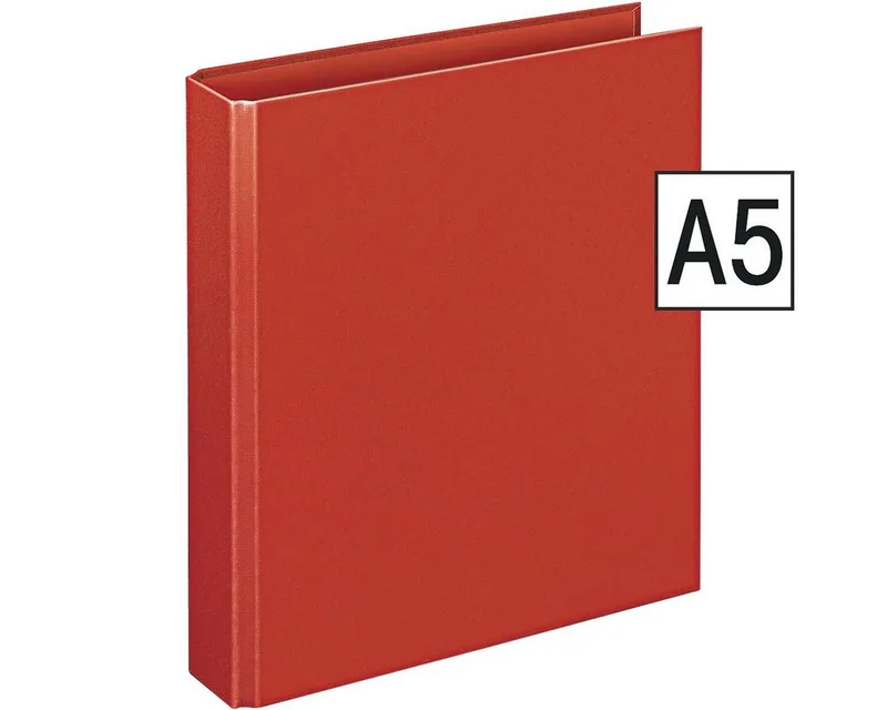Präsentationsordner, Ringbuch A5, 2 Ringe, 40 mm by Otto Office in Red – product photo