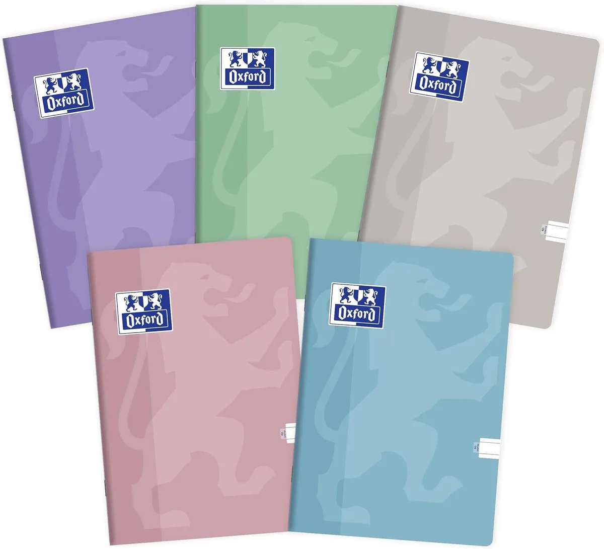 A5 Notitieboekjes, Pastel, Gelinieerd, 60 Vel, 5 Stuks by Oxford – product photo