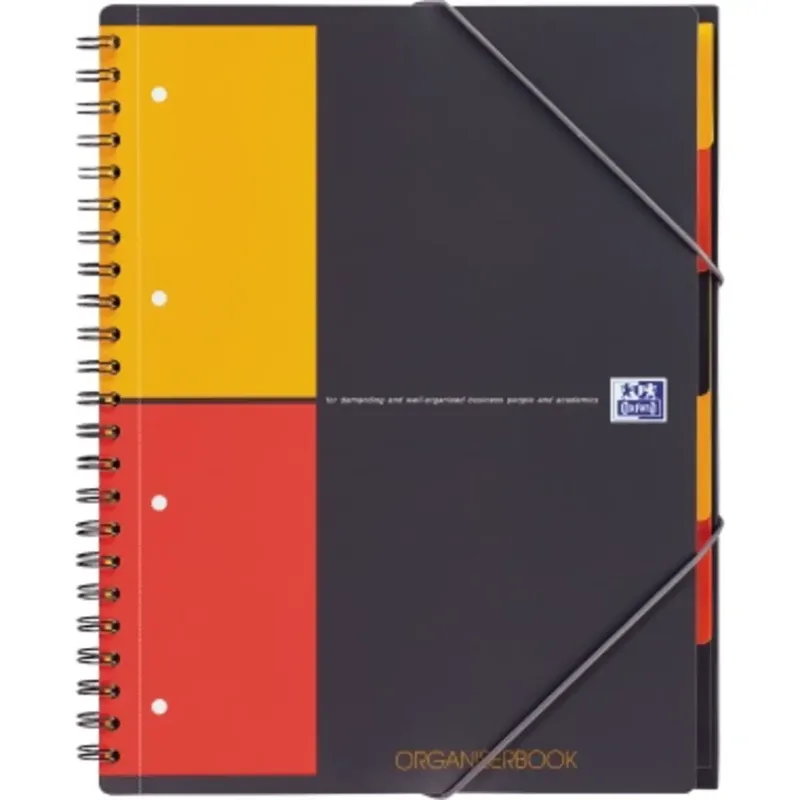 Collegeblock 100102777 Grau, Orange, Rot DIN A4+ kariert Anzahl der Blätter: 80 by Oxford – product photo