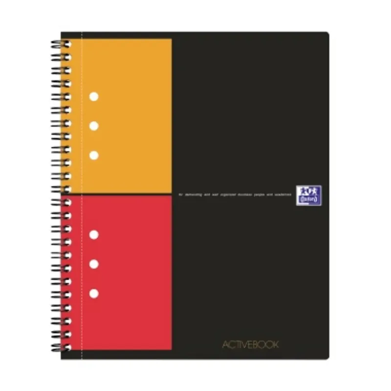 Collegeblock 100102880 Grau, Orange, Rot DIN A5+ kariert Anzahl der Blätter: 80 de Oxford – photo produit