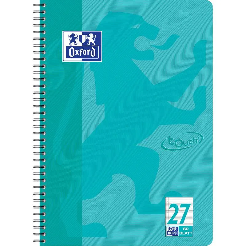 Collegeblock A4+ L.27 aqua 80 Blatt by Oxford – product photo