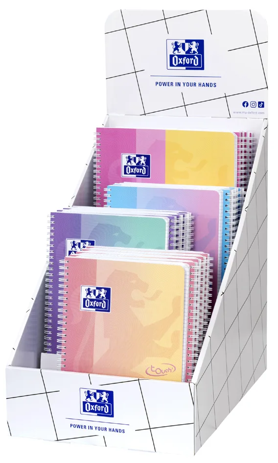Collegeblock Pastell Edition, Thekendisplay de Oxford – photo produit