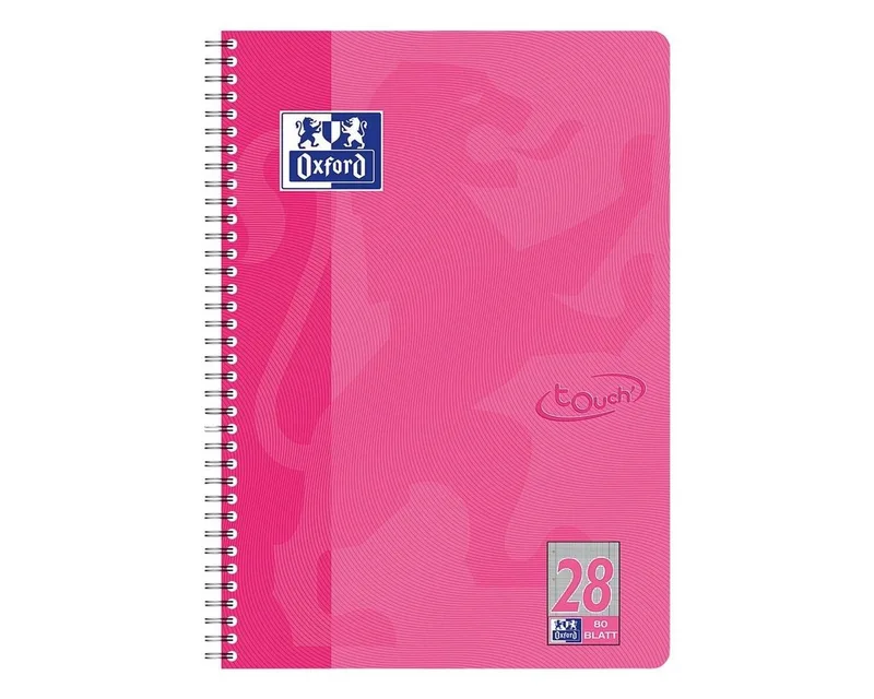 Collegeblock Touch de Oxford en Rose – photo produit