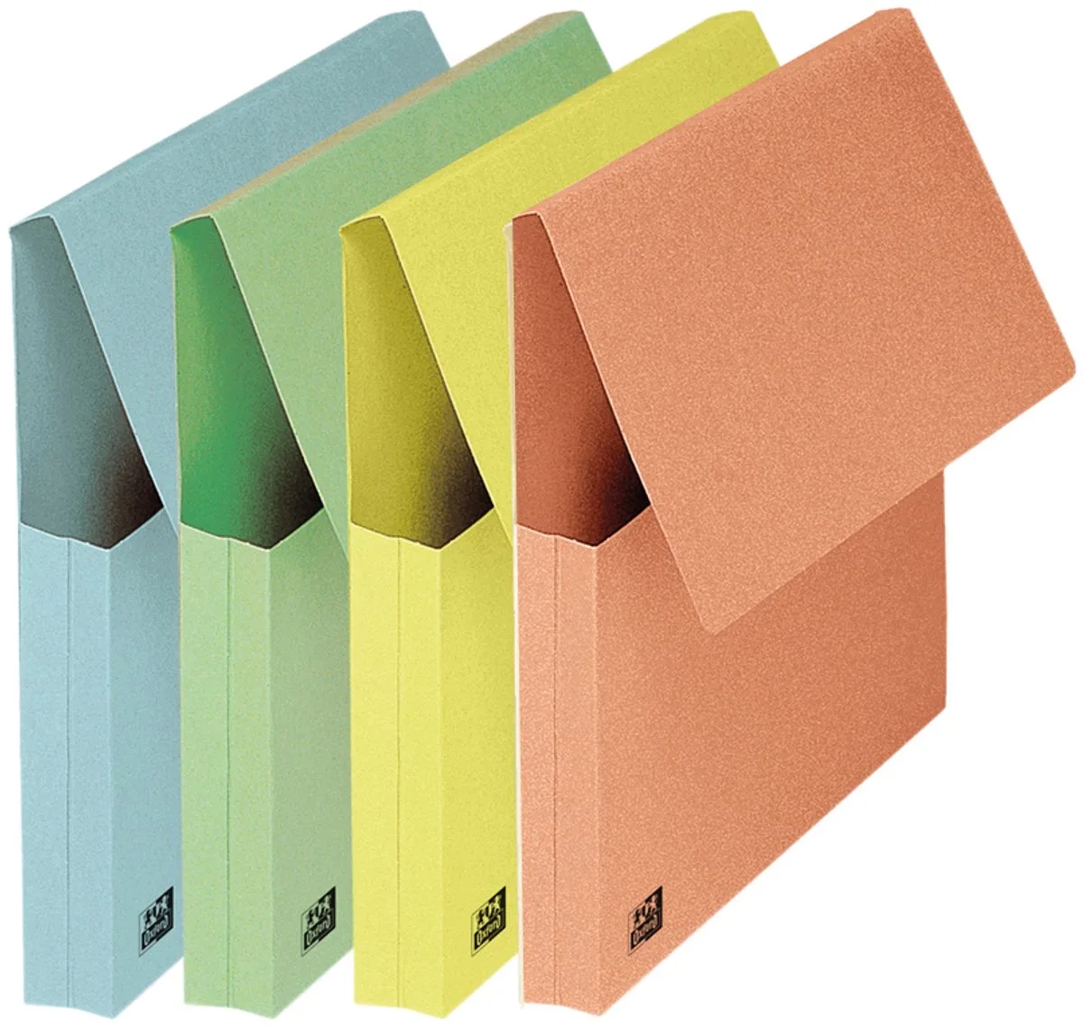 Documentenmap, A4-formaat, karton, pastelkleuren de Oxford en Bleu – photo produit