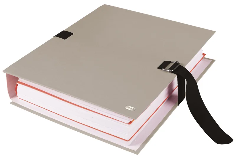 Dokumentenmappe, DIN A4, PVC-Einband, grau von Oxford – Produktfoto
