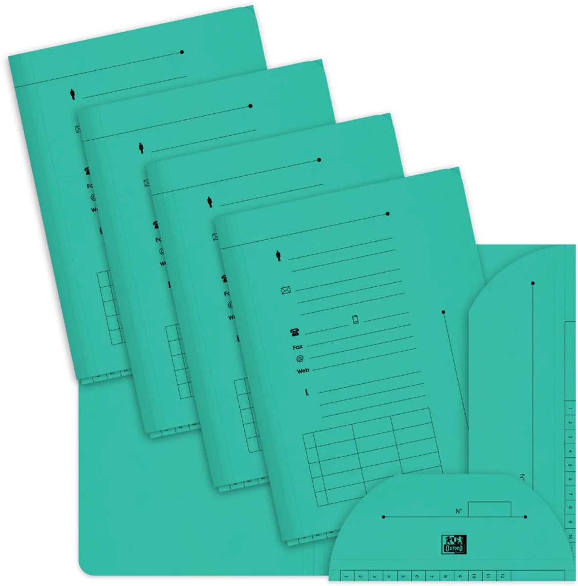 dossiermap HV, 240 g/m2 de Oxford en Pastel groen – photo produit