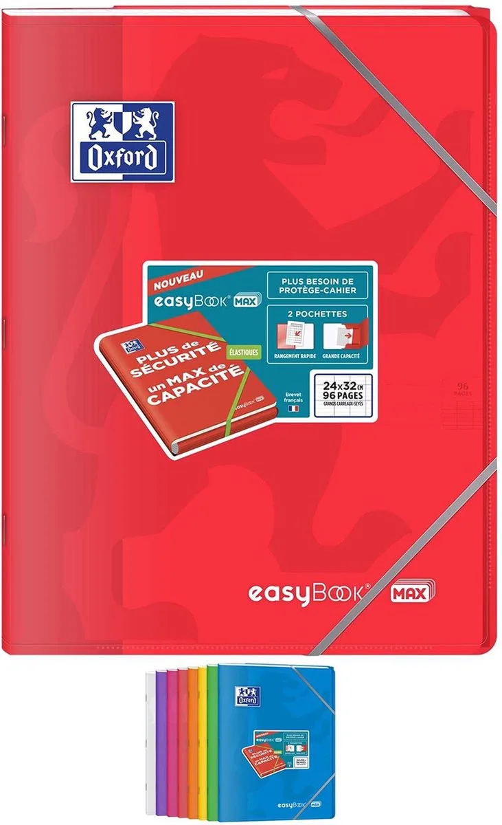 easyBook schrijfblok & schrift 48 vel fra Oxford i Flerfarvet – produktbillede