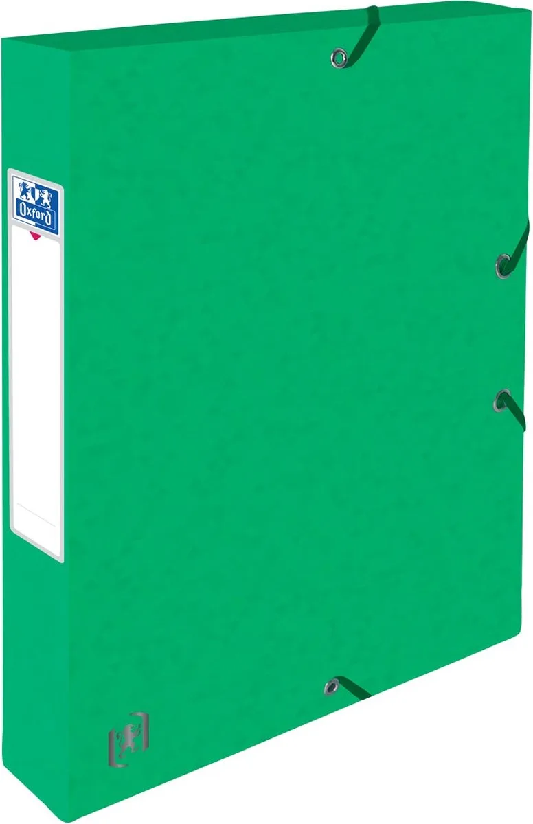 Elastobox oxford top file+ a4 40mm | 9 stuks van Oxford in Groen – productfoto
