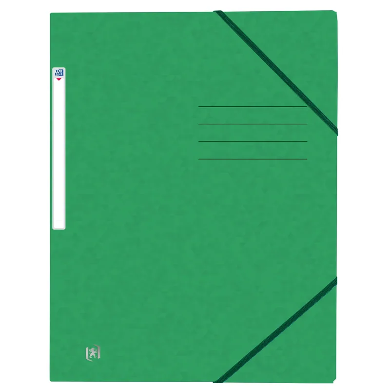 Elastomap oxford top file a4 3 kleppen 390gr groen | 10 stuks by Oxford – product photo