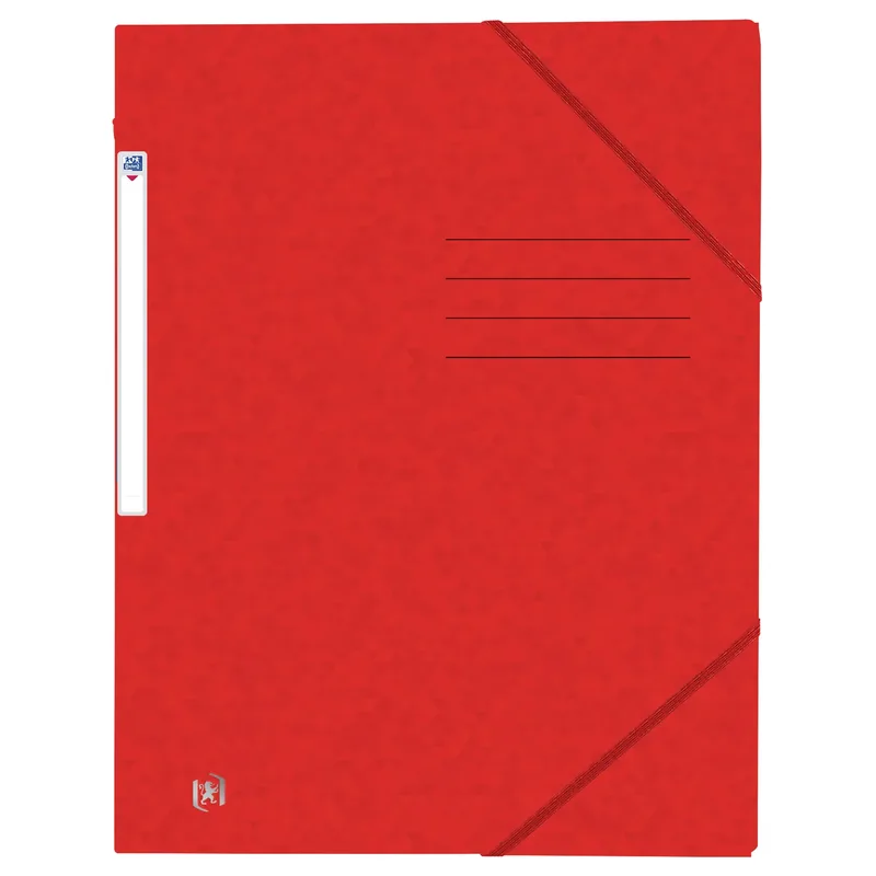 Elastomap oxford top file a4 3 kleppen 390gr rood | 10 stuks by Oxford – product photo