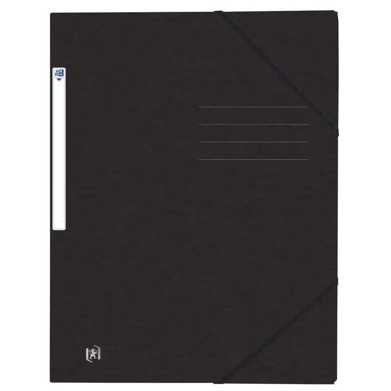 Elastomap oxford top file a4 3 kleppen 390gr zwart | 10 stuks by Oxford – product photo