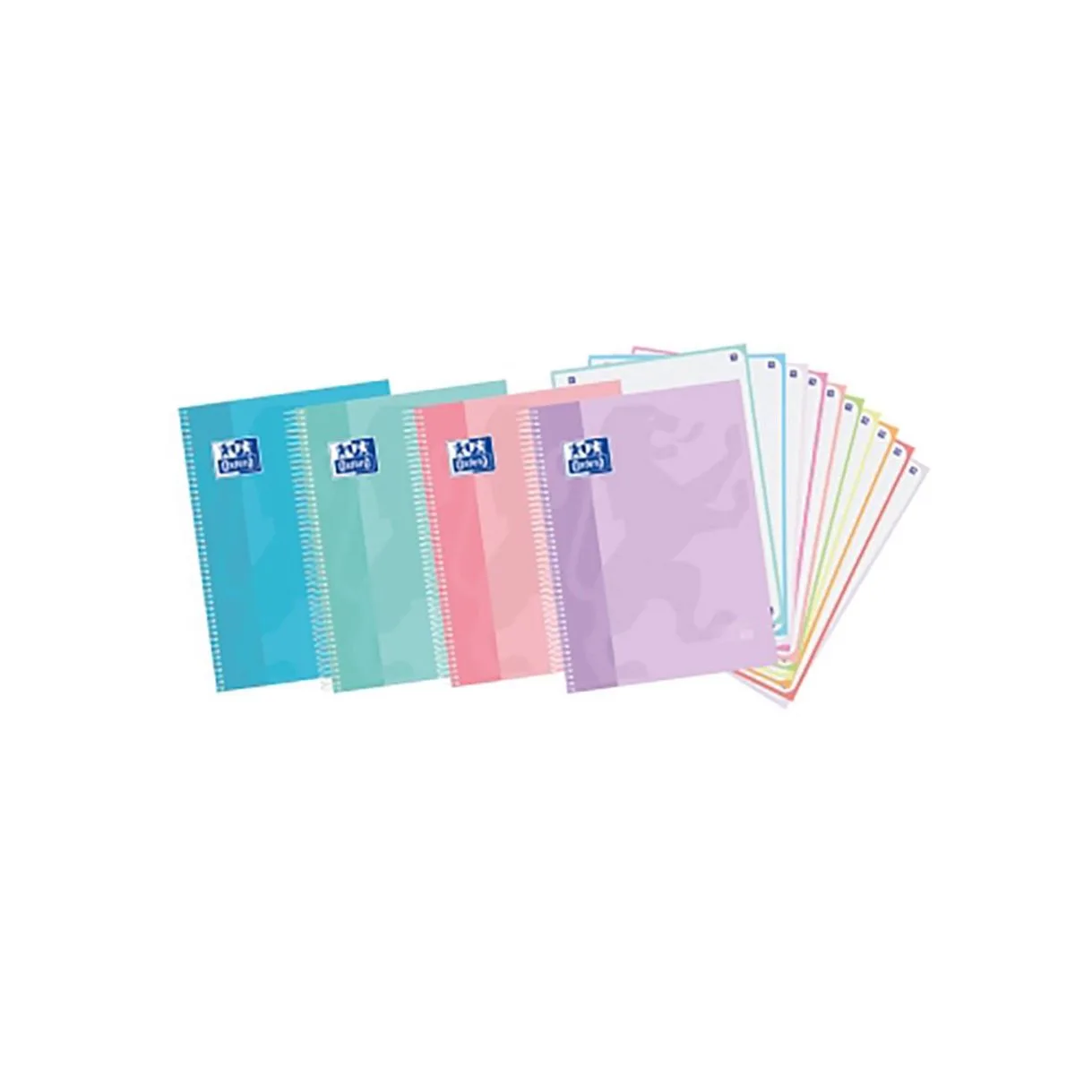 Europeanbook 10 Touch Spiraalblok Geassorteerd 5 Eenheden Transparant Kinderen van Oxford in Assorted colours – productfoto