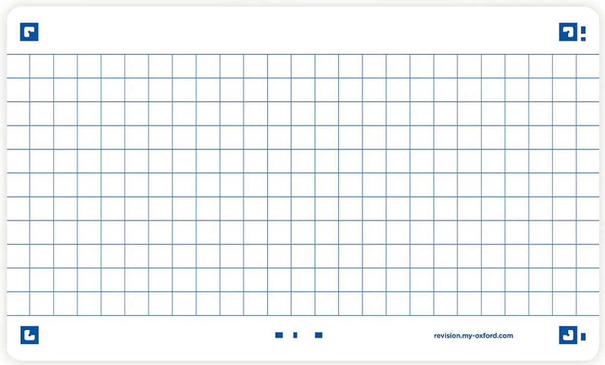 flashcards Flash 2.0, 75 x 125 mm de Oxford en Blanc – photo produit