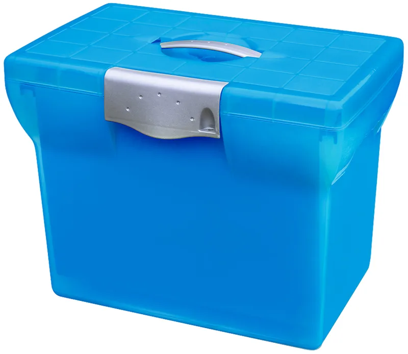 Hängeregistratur-Box Class, N Go, transluzent-blau från Oxford – produktbild