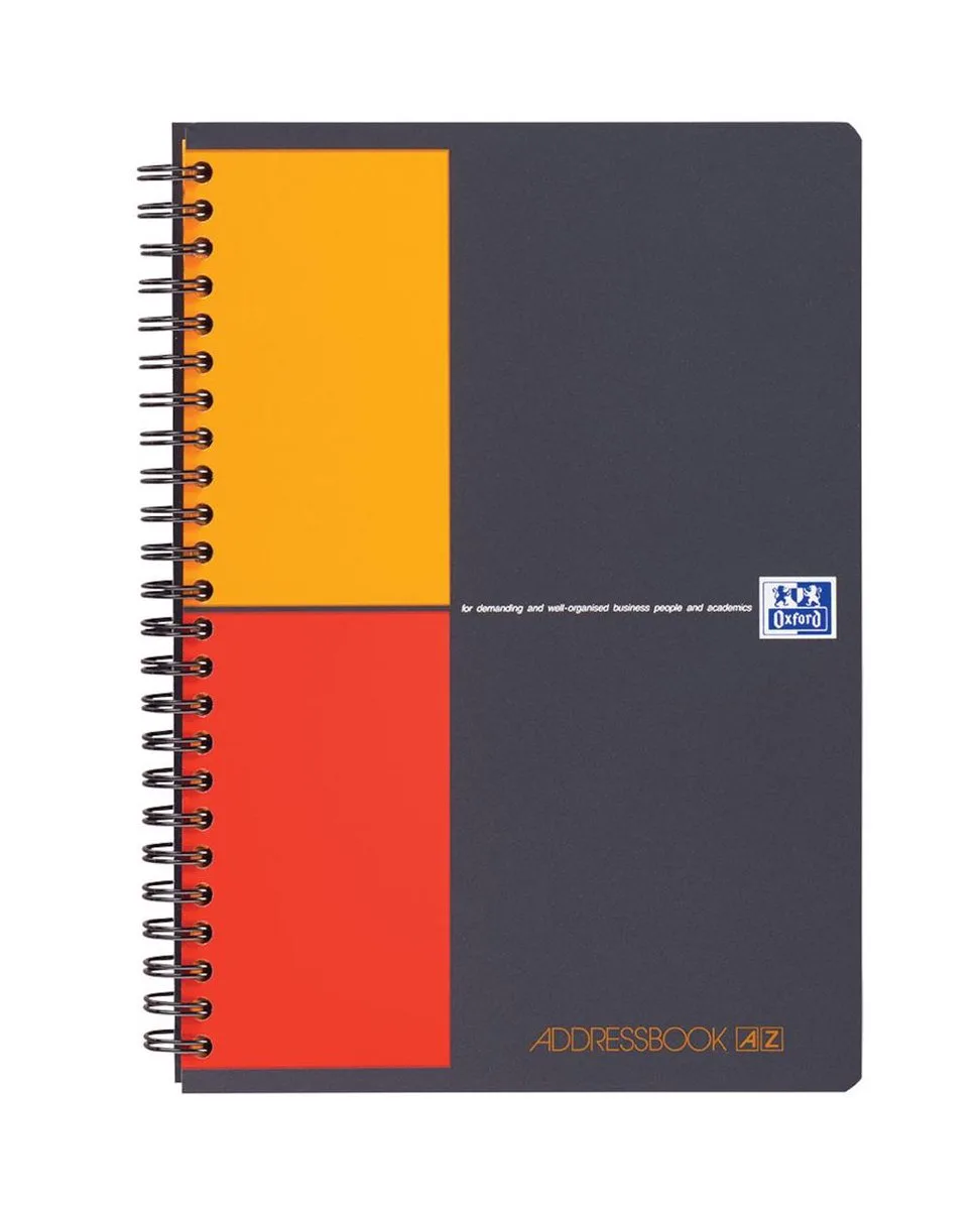 International - Adresboek - A5 - 72 vel - met alfabet von Oxford in Assorti – Produktfoto