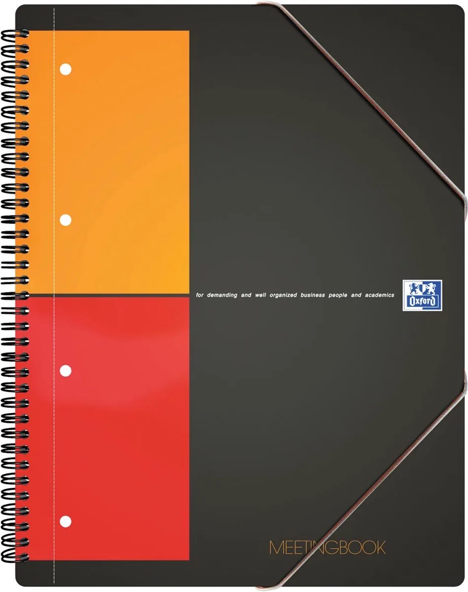 INTERNATIONAL Meetingbook, 160 bladzijden, ft A5+, geruit 5 mm 5 stuks de Oxford en Kunststof – photo produit