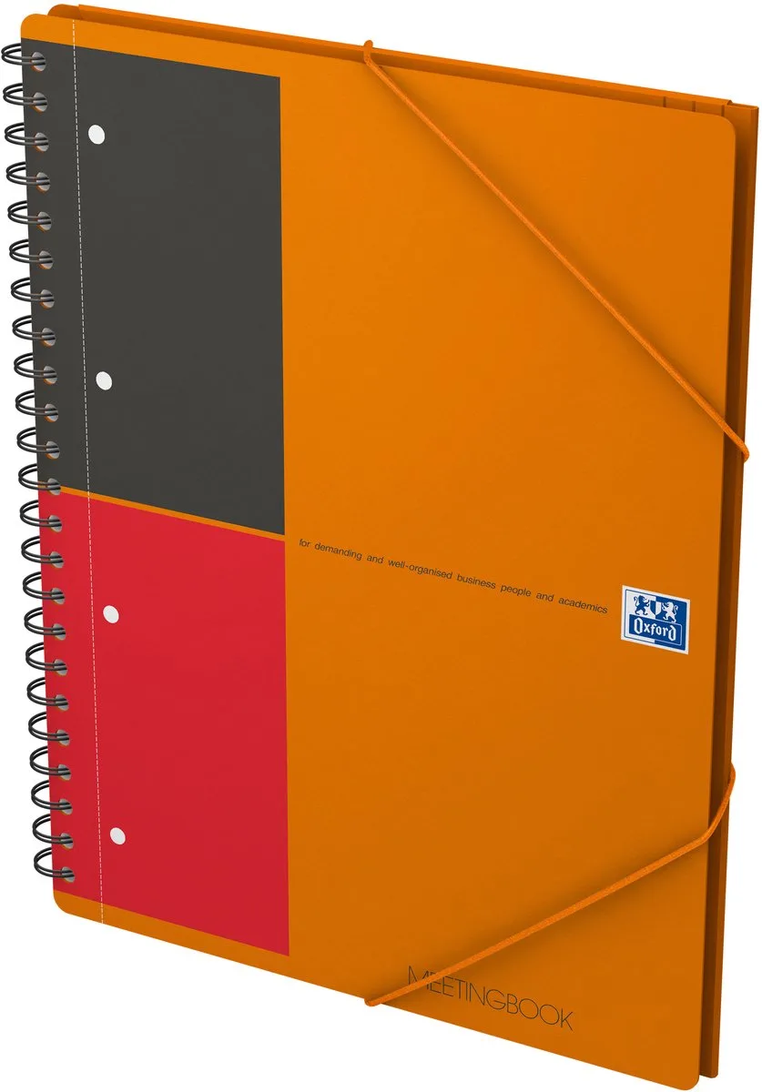 International Meetingbook A4+, gelijnd (verpakking 5 stuks) de Oxford en Orange – photo produit