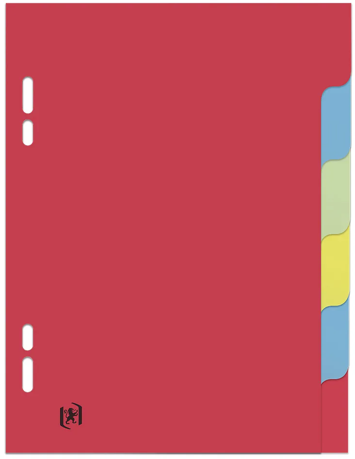 Karton-Register,blanko, 170 x 220 mm, 6-teillig van Oxford – productfoto