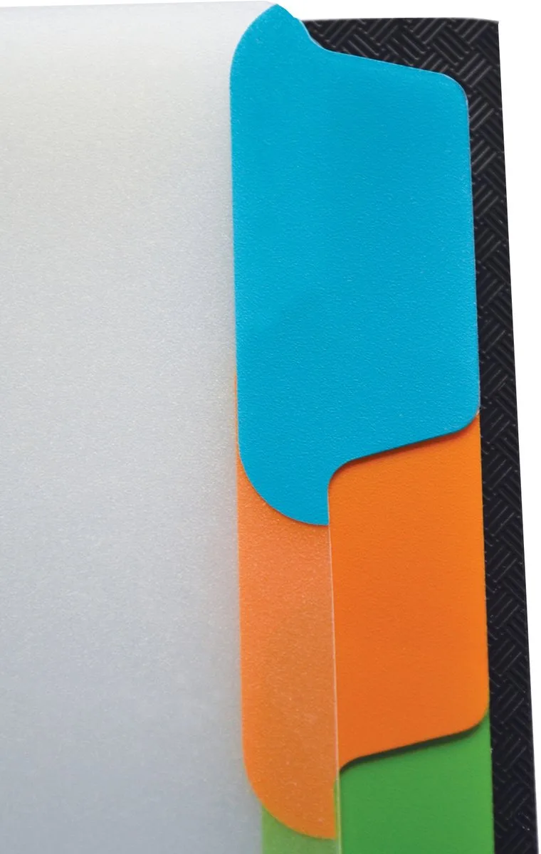Memphis, Presentatiemap, A4, Polypropyleen (PP), Elastische band, Frankrijk de Oxford en Noir – photo produit