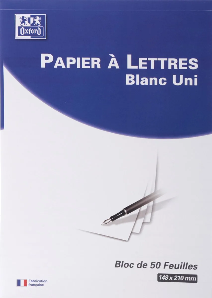 notitieblok A5 blanco de Oxford en Blanc – photo produit