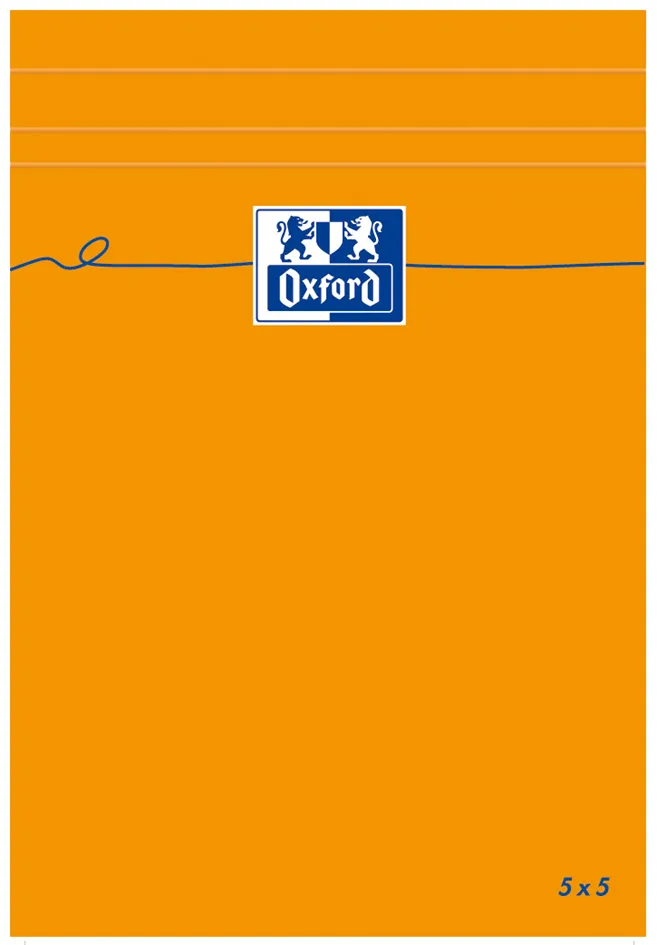Notizblock, 110 x 170 mm, kariert, 80 Blatt, orange de Oxford – photo produit