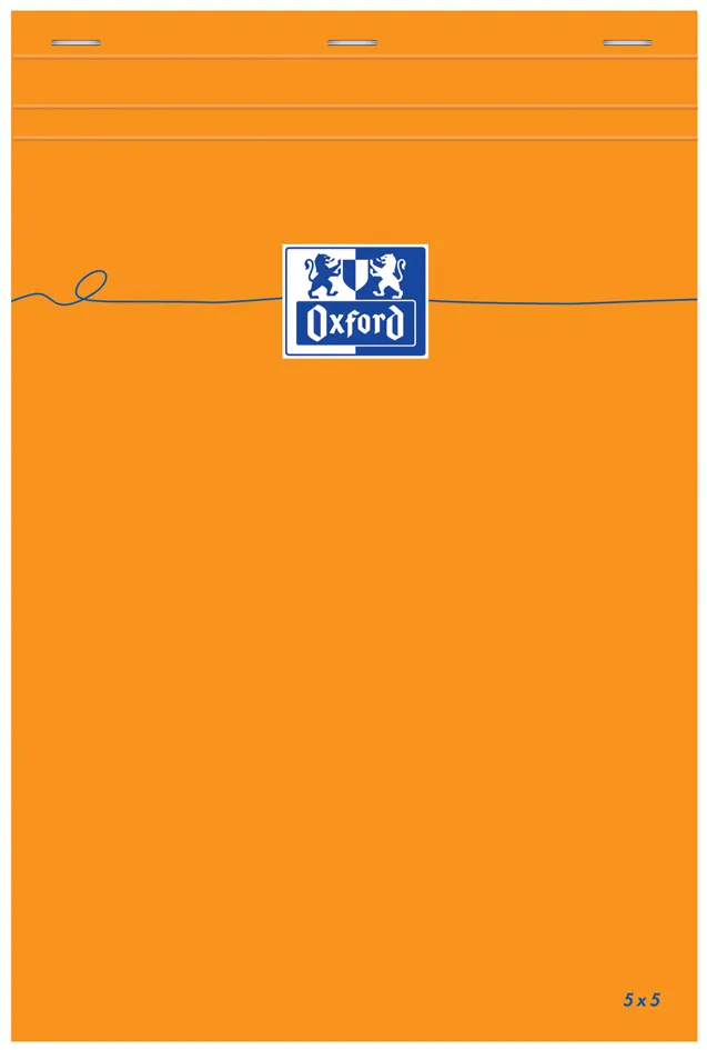 Notizblock, 210 x 315, kariert, 80 Blatt, orange van Oxford – productfoto