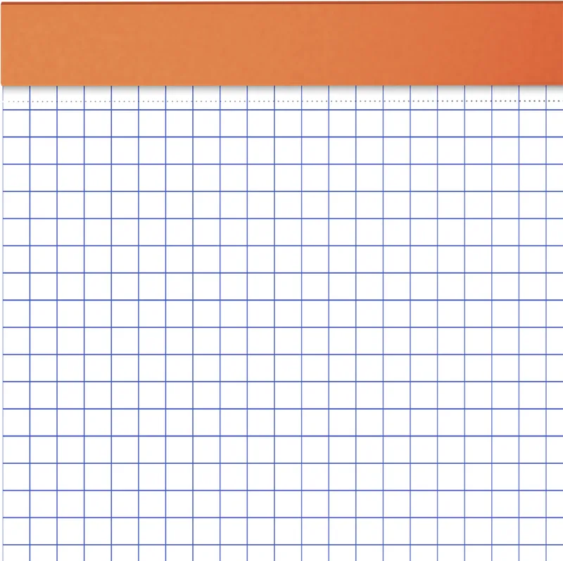 Notizblock, DIN A4, kariert, 80 Blatt, orange by Oxford – product photo