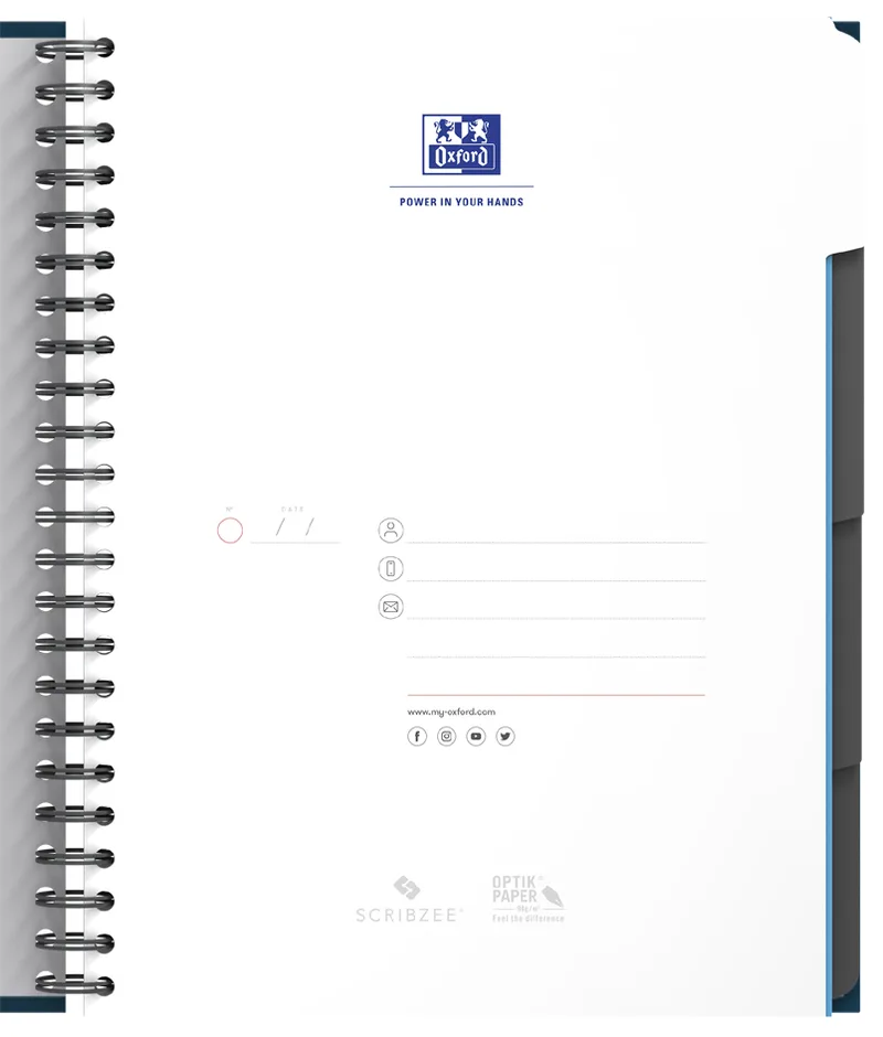 Office Collegeblock European Book 4, DIN A4+, kariert by Oxford – product photo