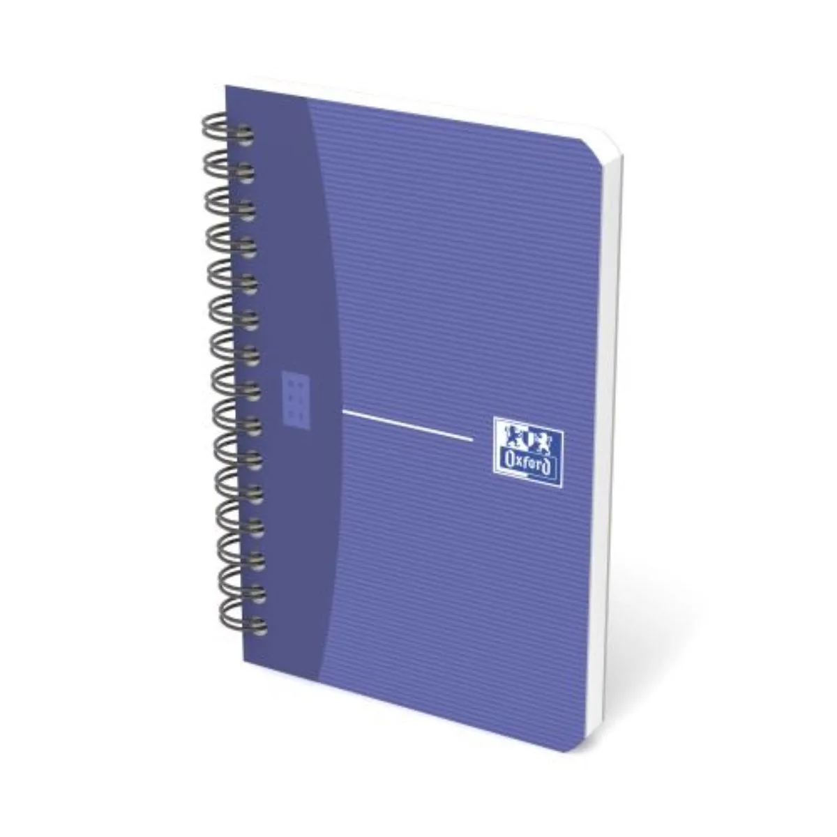 OFFICE Essentials - Spiraalblok - 180 bladzijden - 90 pagina - formaat 9 x 14 cm - geruit 5x5mm van Oxford in Paars, Blauw – productfoto