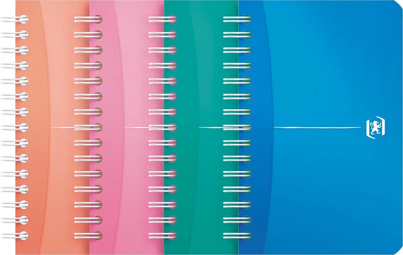 Office My Colours notitieboekje, 180 bladzijden, ft 9 x 14 cm, geruit 5 mm, geassorteerde kleuren by Oxford – product photo