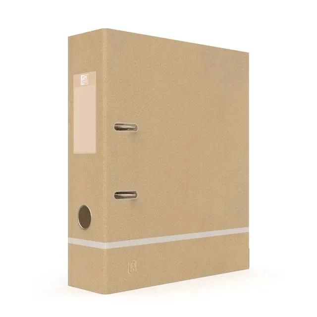 Ordner oxford touareg a4 80mm karton naturel/wit | 10 stuks by Oxford – product photo