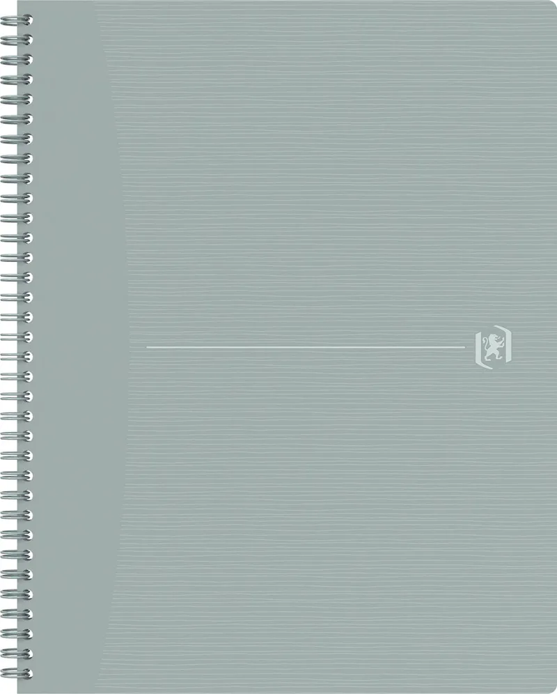 Origin spiraalschrift, ft A4+, 140 bladzijden, gelijnd, grijs by Oxford – product photo