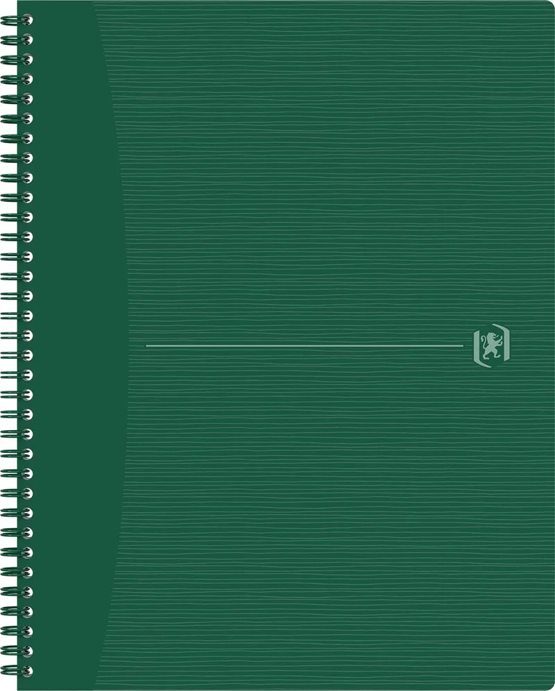 Origin spiraalschrift, ft A4+, 140 bladzijden, gelijnd, groen by Oxford – product photo