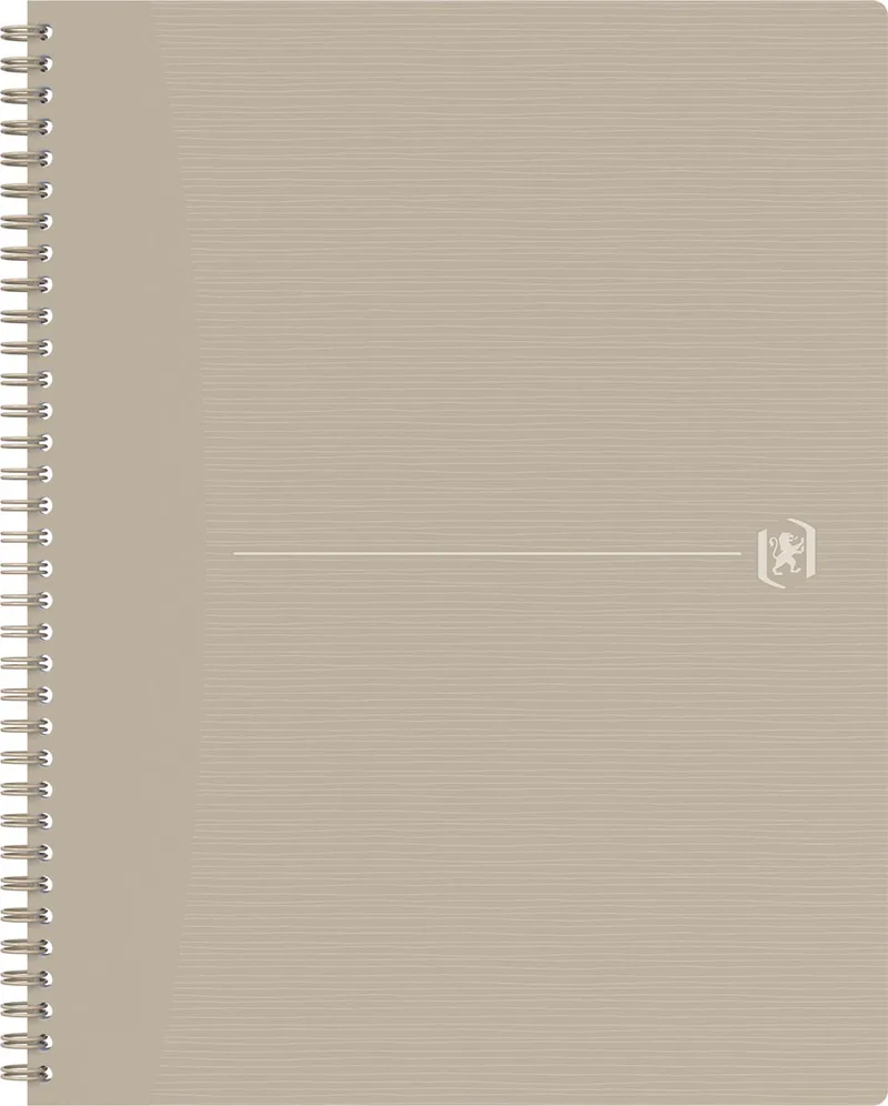 Origin spiraalschrift, ft A4+, 140 bladzijden, geruit 5 mm, zand by Oxford – product photo