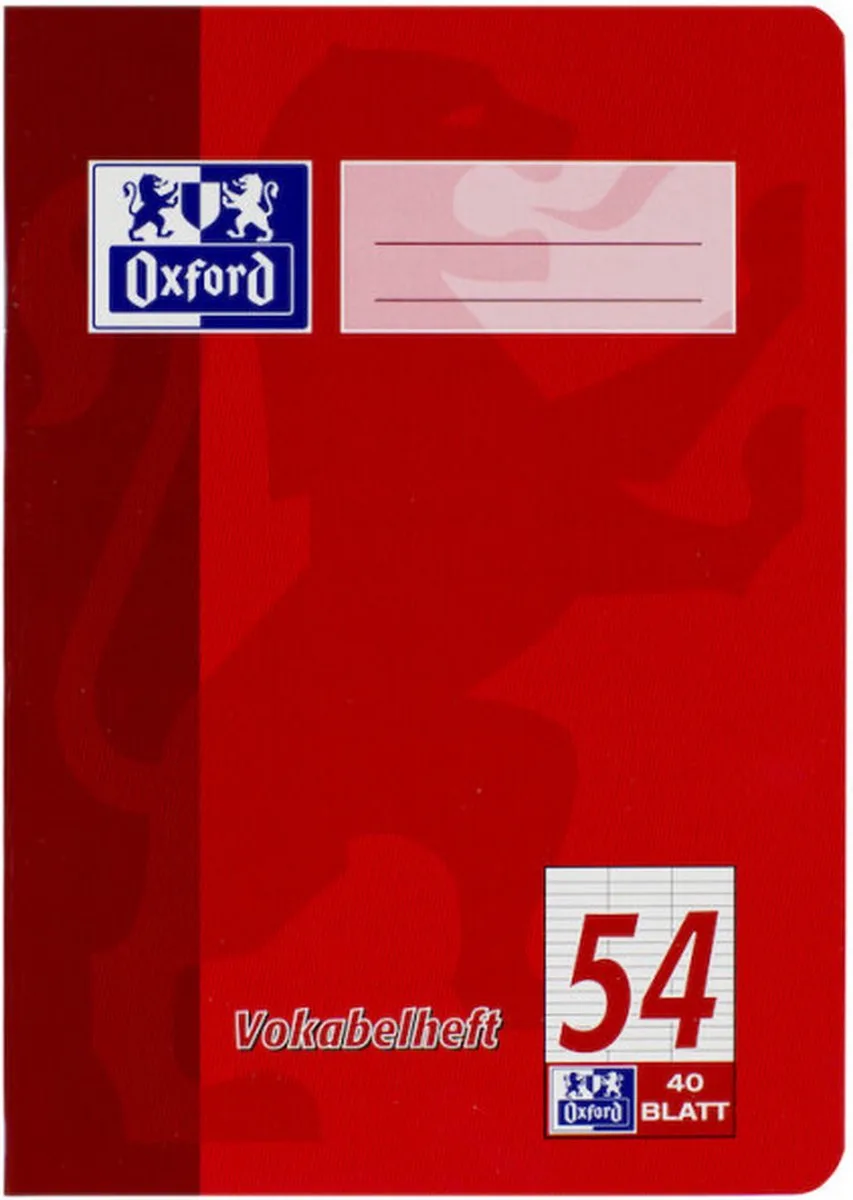 Oxford 100050337 schrijfblok & schrift A4 de Oxford en Rouge – photo produit