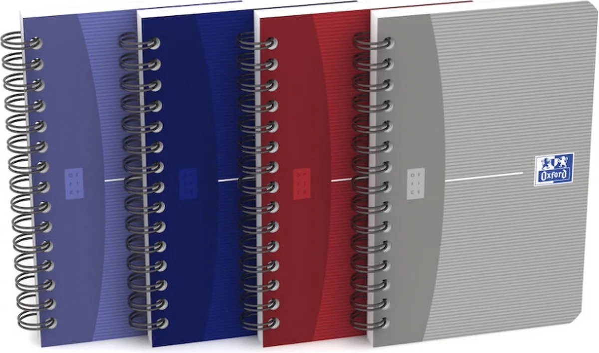 Oxford 100103199 schrijfblok & schrift Zilver, Blauw, Rood de Oxford en Argent, Bleu, Rouge – photo produit