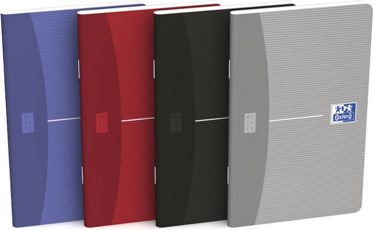 Oxford 100103545 schrijfblok & schrift Zilver, Blauw, Rood, Zwart von Oxford in Silber, Blau, Rot, Schwarz – Produktfoto