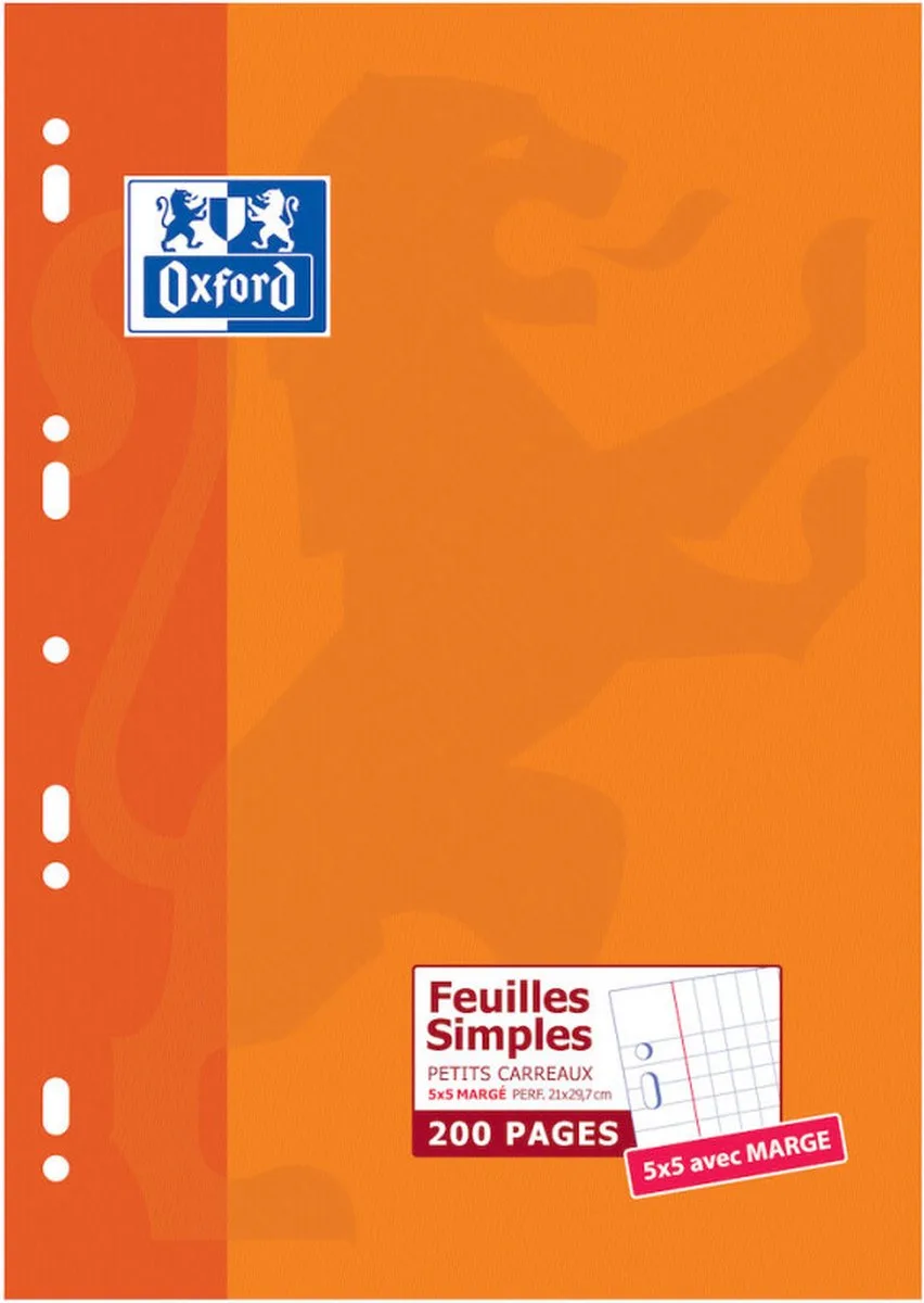 Oxford 100105677 schrijfblok & schrift A4 van Oxford in Oranje – productfoto