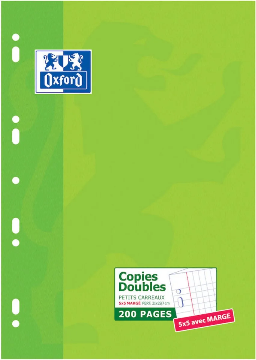 Oxford 100105678 schrijfblok & schrift A4 by Oxford in Green – product photo