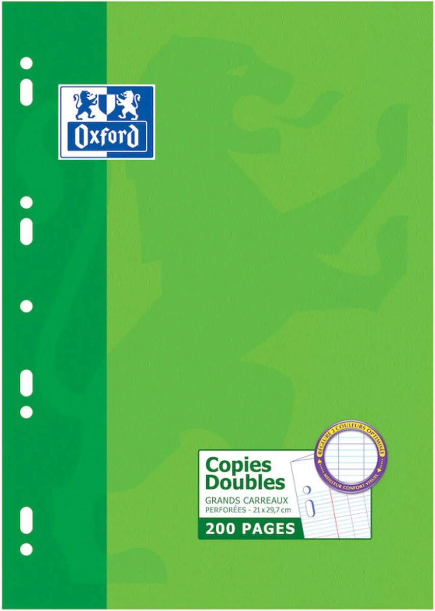 Oxford 100105681 schrijfblok & schrift A4 van Oxford in Groen – productfoto