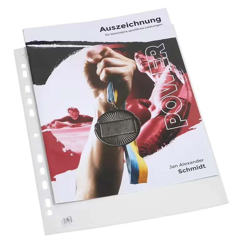 Prospekthüllen DIN A4 0.07 mm glasklar van Oxford – productfoto