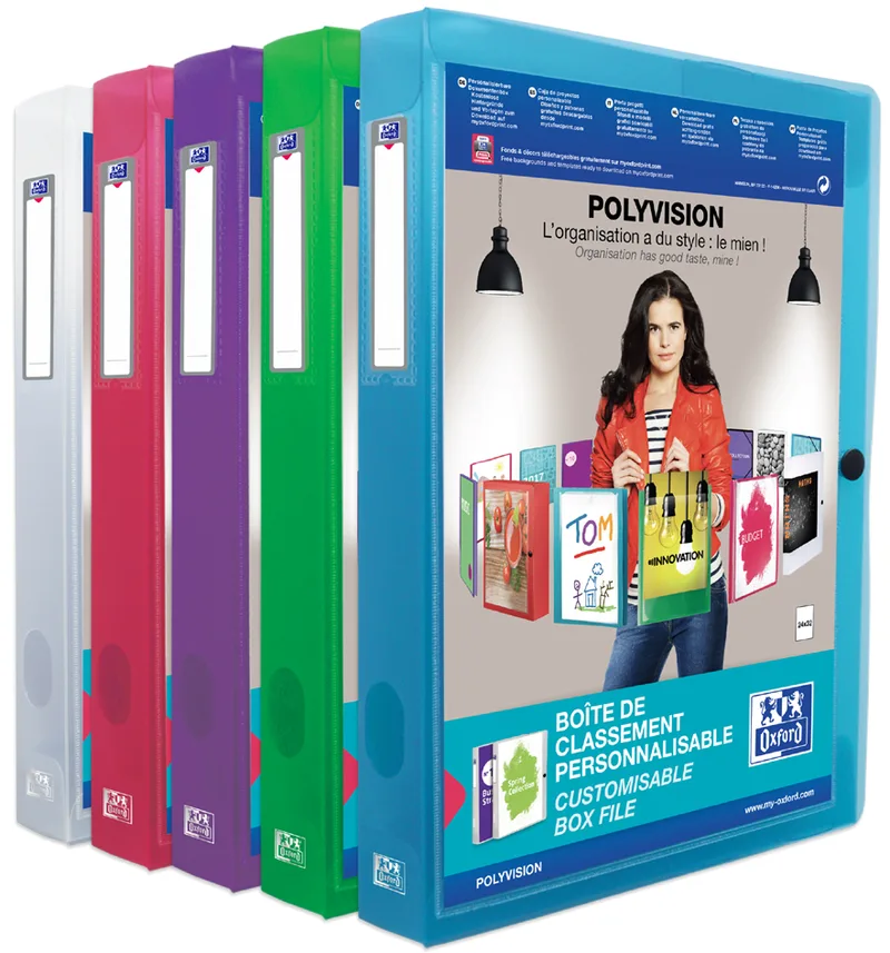 Sammelbox POLYVISION, A4, PP, Füllhöhe: 40 mm, sortie by Oxford – product photo