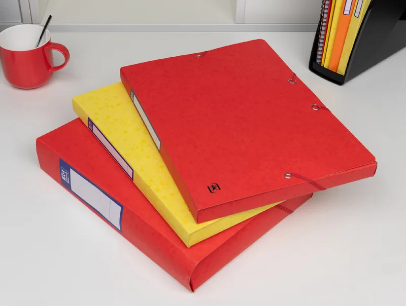 Sammelbox Top File+, 25 mm, DIN A4, gelb by Oxford – product photo