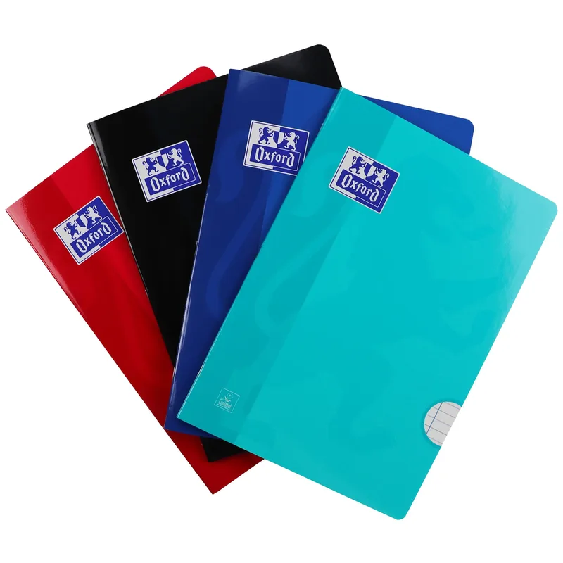 Schrift oxford school a4 lijn 72pag 80gr assorti | 10 stuks de Oxford – photo produit