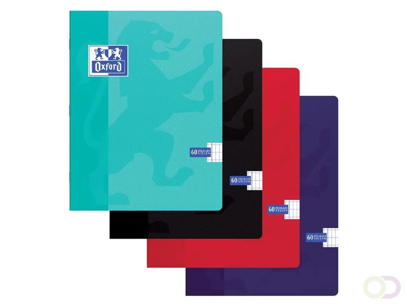 Schrift Oxford School A5 ruit 4x8mm 60vel assorti by Oxford – product photo