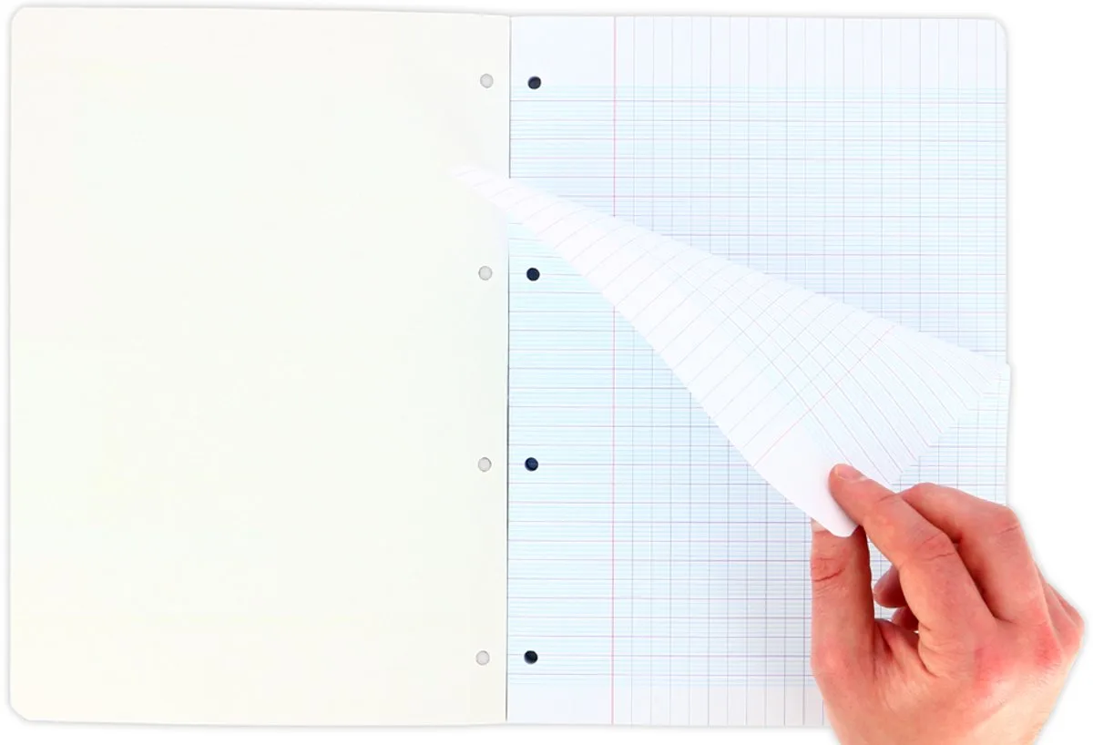 schrijfblok geperforeerd, A4, seyes, 300 pagina's van Oxford in Wit – productfoto