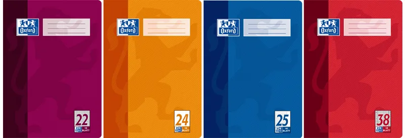 Schulheft, DIN A4, Lineatur 38 / kariert, 16 Blatt by Oxford – product photo