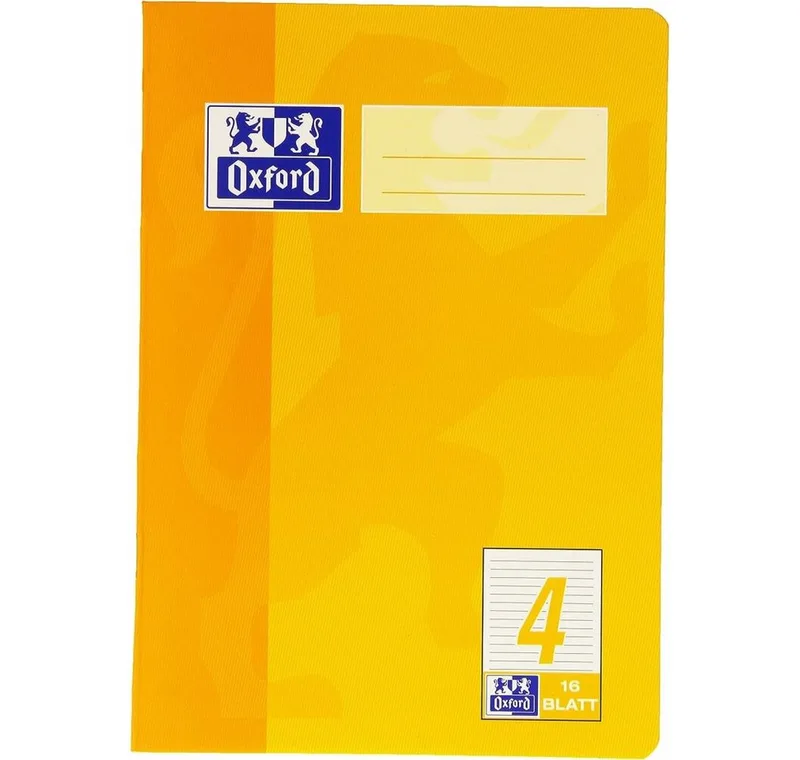 Schulheft Schulheft Lineatur 4 liniert DIN A5 ohne Rand, 16 Blatt von Oxford – Produktfoto