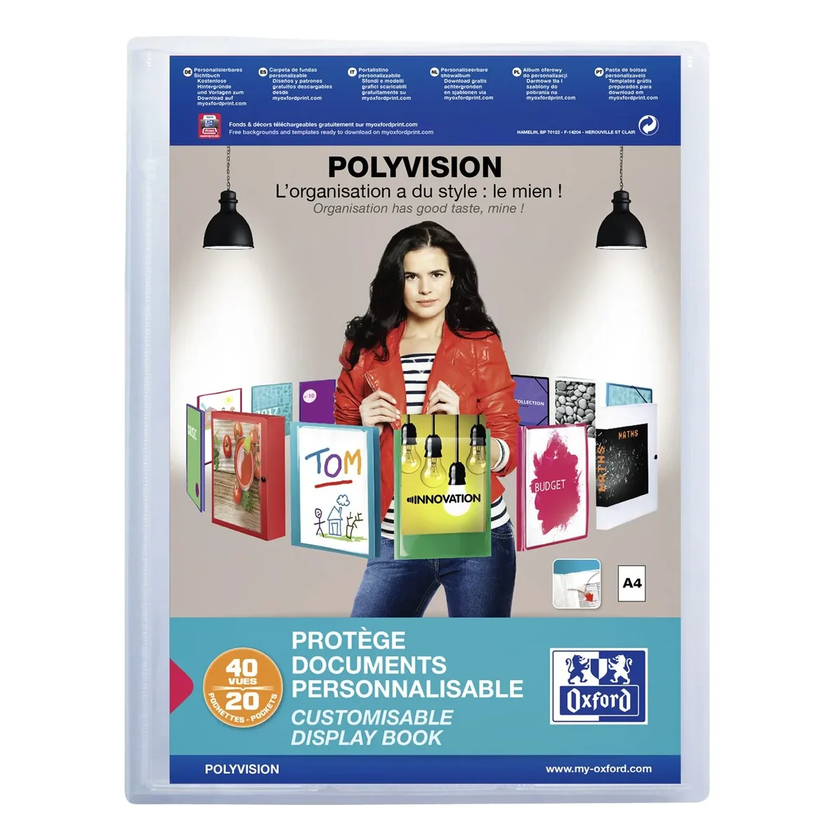 Showalbum oxford polyvision a4 20tas pp tr | 12 stuks de Oxford – photo produit