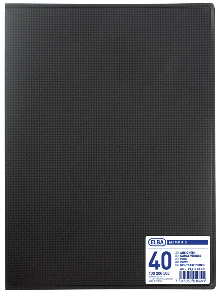 Sichtbuch , Memphis, DIN A3, mit 40 Hüllen, schwarz by Oxford – product photo